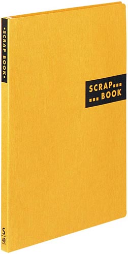 スクラップブックＳスパイラルとじ台紙４０枚黄１０冊