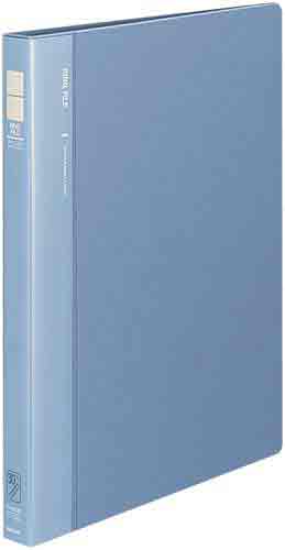３０穴リングファイル　青Ａ４縦　背幅２７ｍｍ１０冊