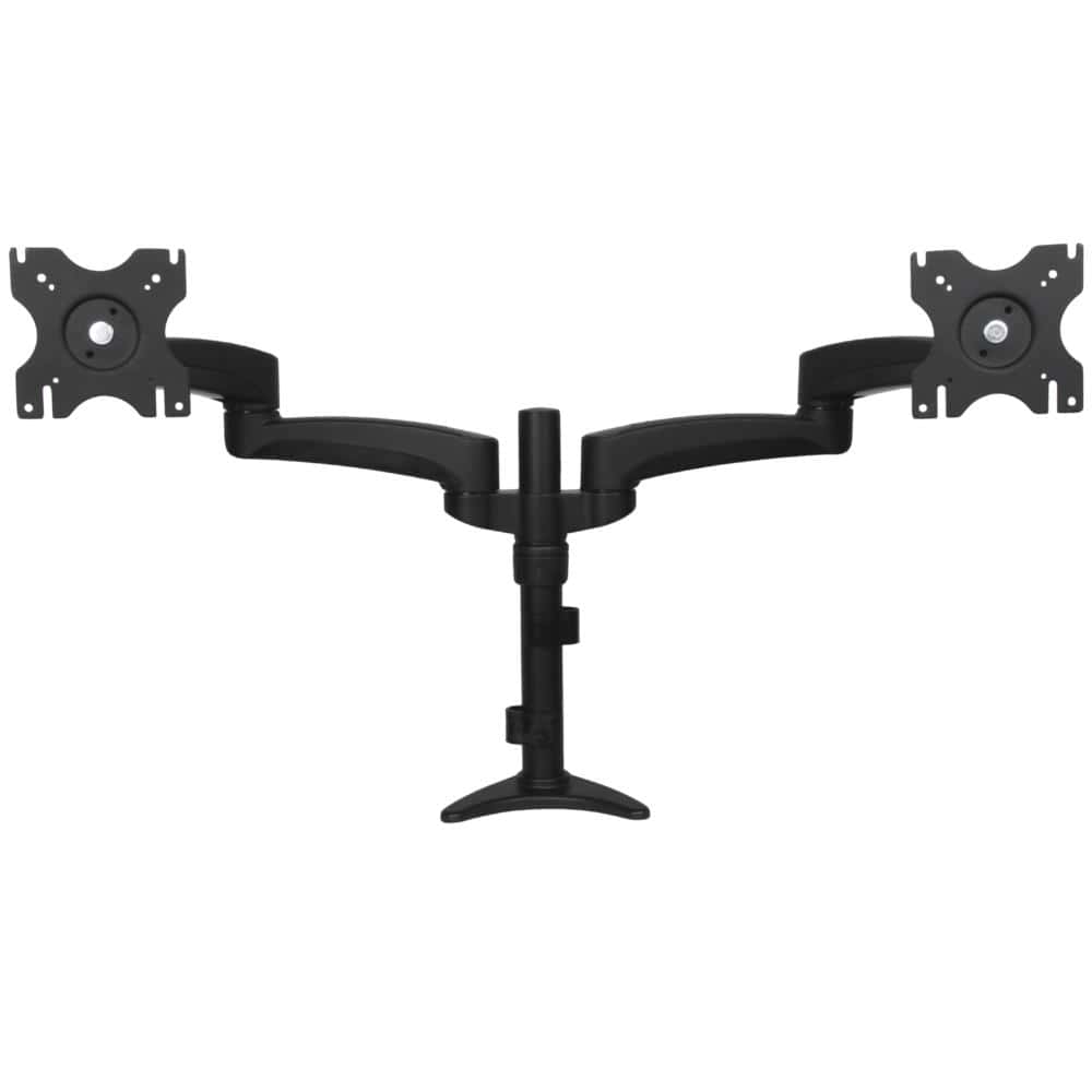 2面対応多関節型液晶ディスプレイ・モニターアーム　クランプ/グロメットの固定方式に対応　モニター高さ調節可能　ケーブルホルダー搭載　保証期間： 5年間