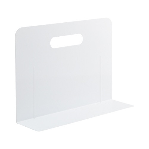 ブックエンド・ワイドタイプ（マグネット付）　　　白