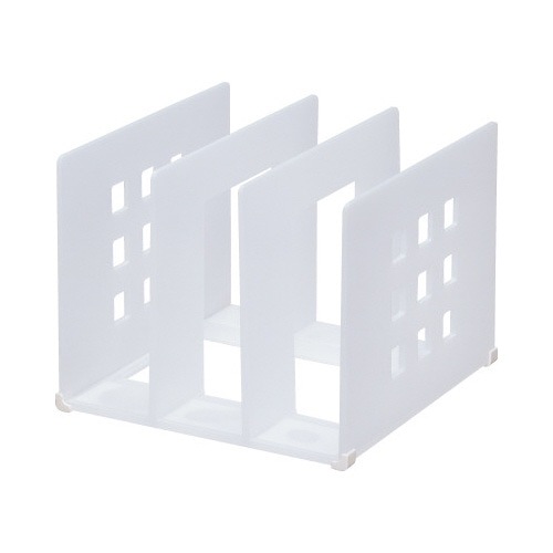 仕切りラック　Ｌサイズ　乳白　１２セット