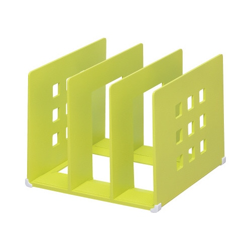 仕切りラック　Ｌサイズ　黄緑