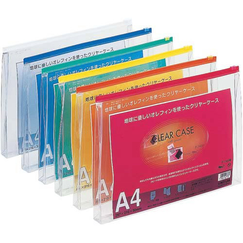 クリヤーケースＡ４／Ｓ　アカ×５