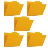 ＰＰ個別フォルダー＋　Ａ４横　イエロー５枚パック