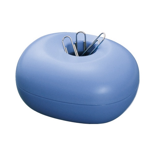 クリップケース　ゼムクリップ５０ｇ付き　ブルー