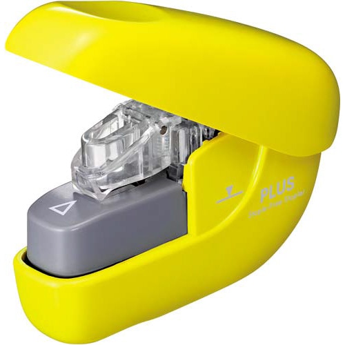 ペーパークリンチ　６枚とじ　イエロー　２個