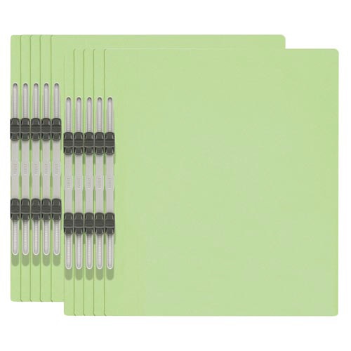 エコノミーフラットファイルＡ４縦　グリーン１０冊