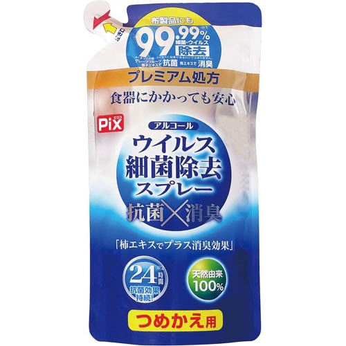 Ｐｉｘウィルス除去スプレー詰替３５０ｍｌ×５