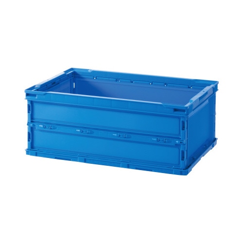 薄型軽量オリコン　３０Ｌ　フタなし　ブルー　３０個