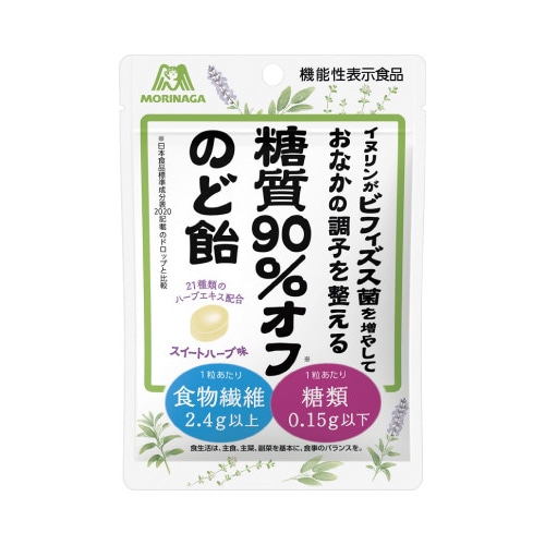 糖質９０％オフのど飴　５８ｇ×３※