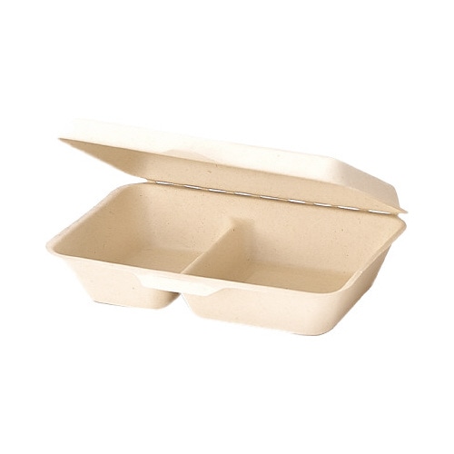 紙製モールドフードパック仕切付Ｍ　２５枚入×８