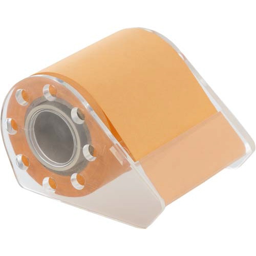 強粘着ロール付箋ケース付　５０ｍｍ　オレンジ×５