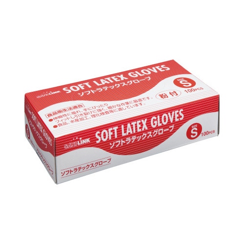 ソフトラテックスグローブ　粉付Ｓ　１００枚×２０