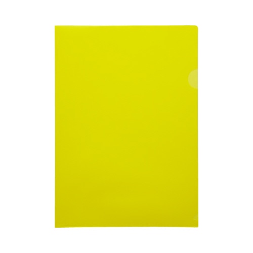 不透明クリヤーホルダーＡ４タテイエロー　５０枚