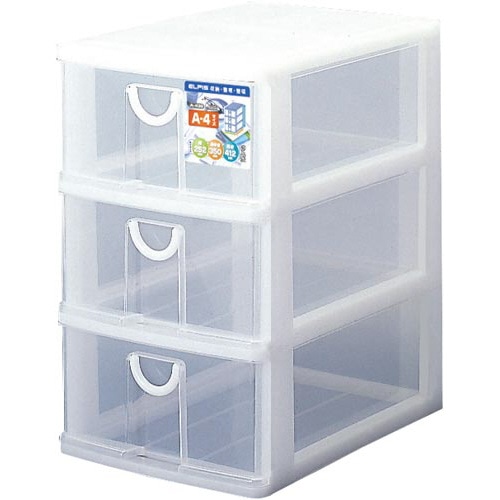 エルピスＡ４　深型３段　白　３個入