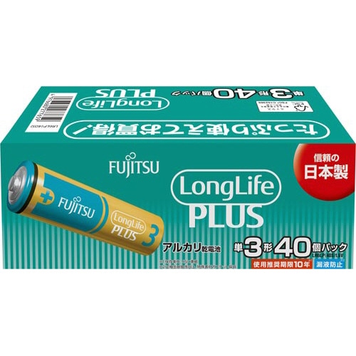 アルカリ乾電池ロングライフプラス単３形４０本