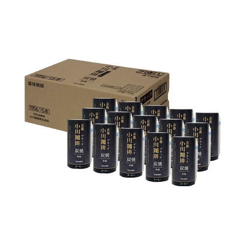 京都　小川珈琲　炭焼珈琲　ブラック　無糖×１５本※