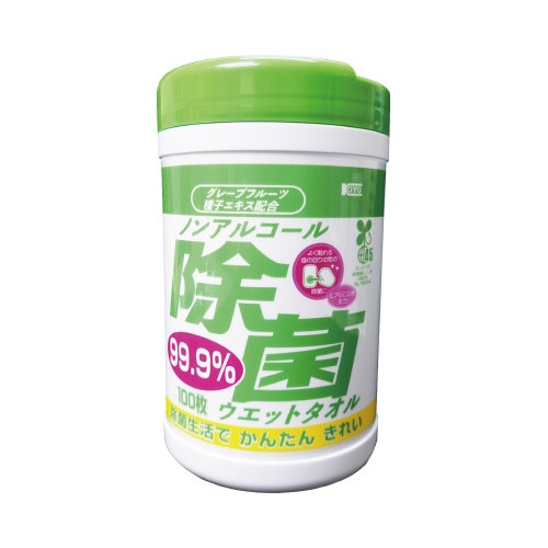 ノンアルコール除菌ウェットボトル　１００枚入
