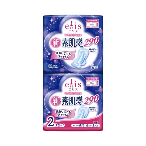 エリス　新・素肌感夜用羽つき２９ｃｍ１８枚入×１８