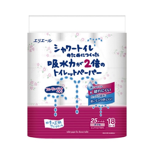 シャワートイレ　フラワー　ダブル２５ｍ　１８Ｒ×４