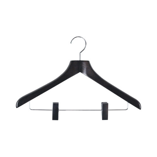 木製ハンガー　木と生活　クリップ　ブラウン　３４本