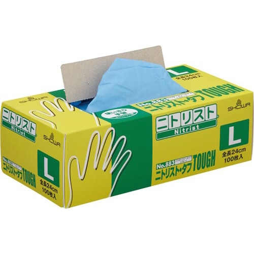 ニトリスト・タフ１００枚入　ブルー　Ｌ　１箱