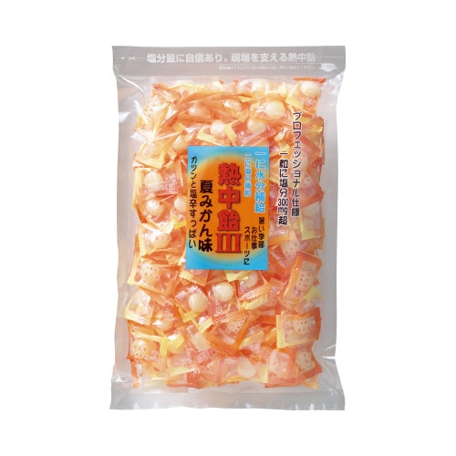 熱中飴（業務用）　夏みかん味　１ｋｇ×３※