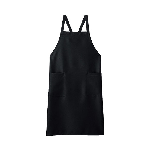 胸当てエプロン　ブラック