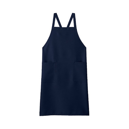 胸当てエプロン　ネイビー