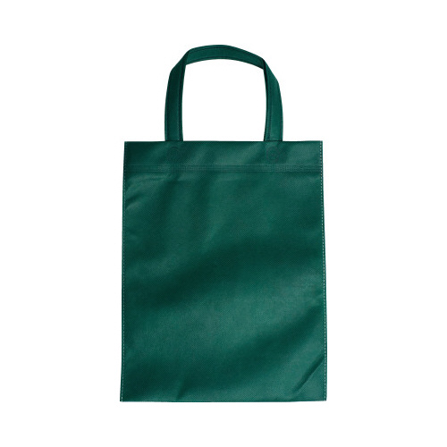 不織布Ａ４手提げバッグ　ダークグリーン　１０枚×５