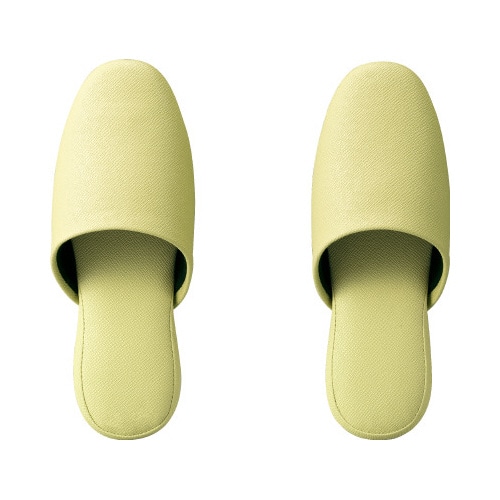 抗菌レザー調ビニールスリッパソフトグリーンＭ１０足