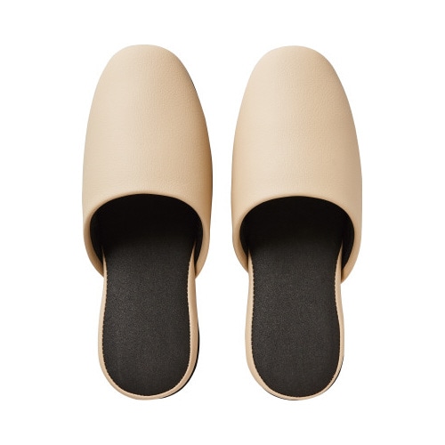 脱げにくいビニールスリッパ　ベージュ