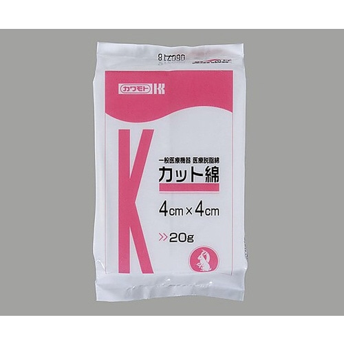 カット綿　２０ｇ　４ｃｍ×４ｃｍ