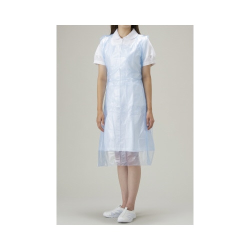 使い捨てポリエプロン　ブルー　５０枚　２８箱