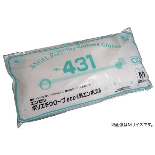 ポリエチグローブｅｃｏ外エンボスＳクリア×４０