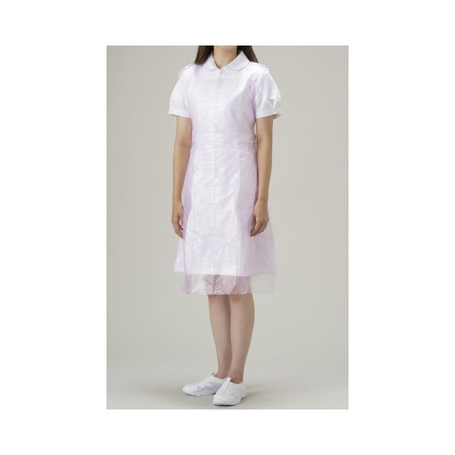 使い捨てポリエプロン　ピンク　５０枚　２８箱