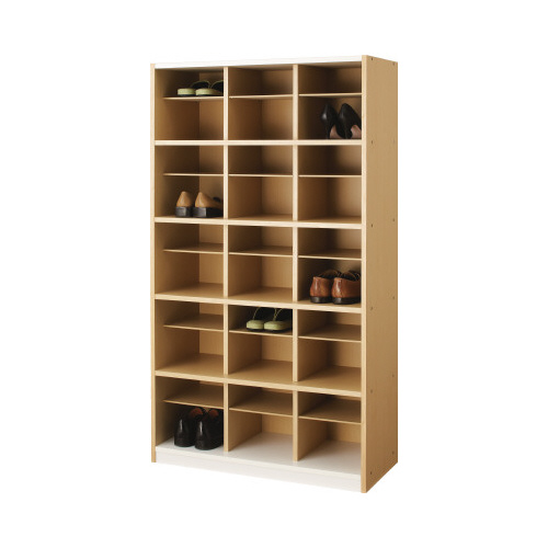 ＰＬスリッパシューズラック２　ハイ　３列　３０足用