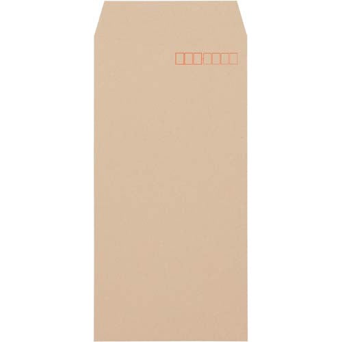再生紙１００％クラフト封筒　長３〒７０ｇ　１００枚