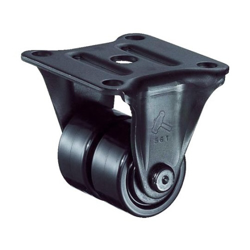低床式中荷重用固定双輪ナイロンＢ車５０ｍｍ