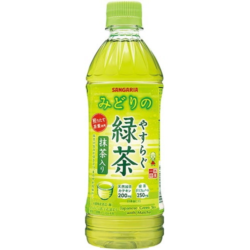 やすらぐ抹茶入り緑茶　５００ｍｌ　２４本※