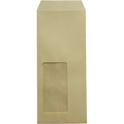 窓付封筒　長４　＃１１　枠無　クラフト