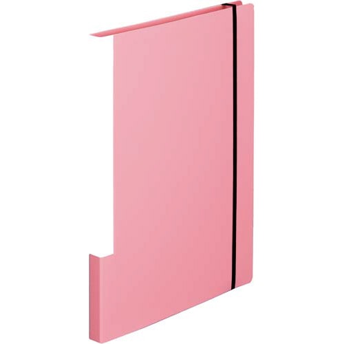 クリヤーブックマチポケット付　Ａ４縦２０Ｐ桃×１０