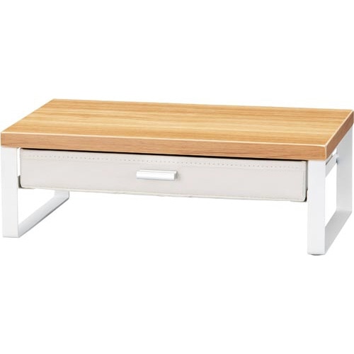 Ｋａｔａｚｕｋ引出付机上台幅３９０薄茶