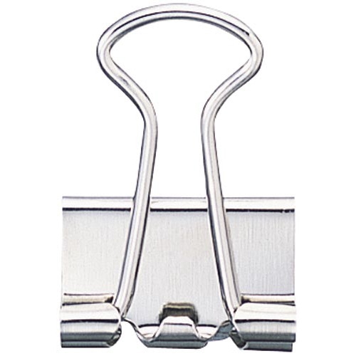 ダブルクリップ（オープン箱）銀　豆×５