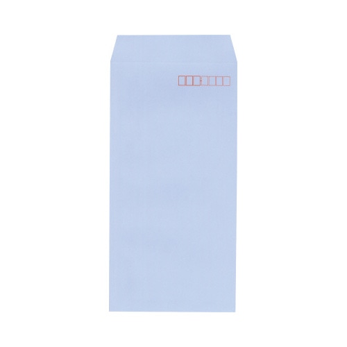 プライバシー保護封筒　長３　アクア　１００枚