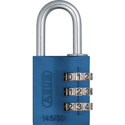 ＡＢＵＳ　ナンバー可変式南京錠　１４５－３０　ブル