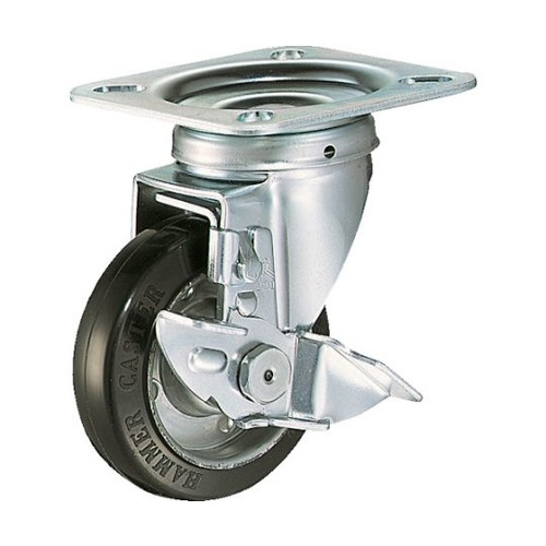 ４００Ｓ型自在ＳＰ付ゴム車１００ｍｍ
