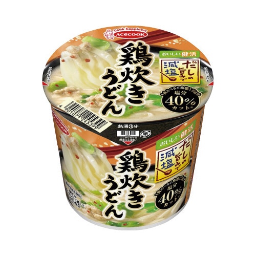 だしの旨みで減塩　鶏炊きうどん　１２個※