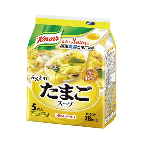 クノール　ふんわりたまごスープ　５食入×３※