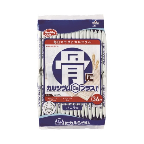 骨にカルシウムウエハース　バニラ味　３６枚入※
